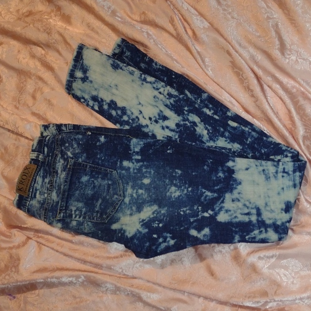 Distressed jeans